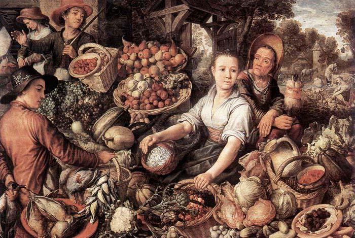 BEUCKELAER, Joachim The Vegetable Market oil painting image